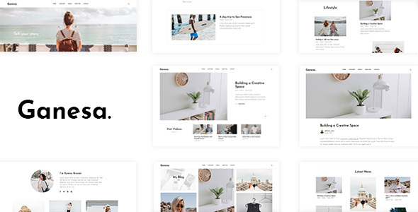 Ganesa - Minimal WordPress Blog Theme