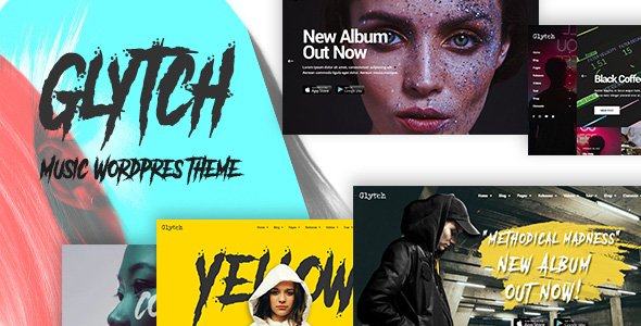 Glytch - A Vibrant Music WordPress Theme